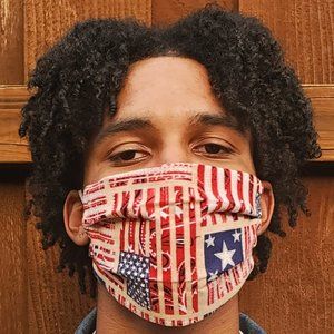 Bandana/Flag Handmade Cotton Face Mask,Reuse/Wash
